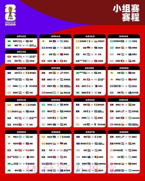 2026世界杯比赛时间详细安排观看指南在哪里看